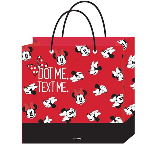 SACOLA PARA PRESENTE MODELO DISNEY MINNIE MOUSE TAM: 26X12X32cm.
