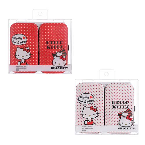KIT MANICURE COM 5 PEÇAS MODELO SANRIO HELLO KITTY