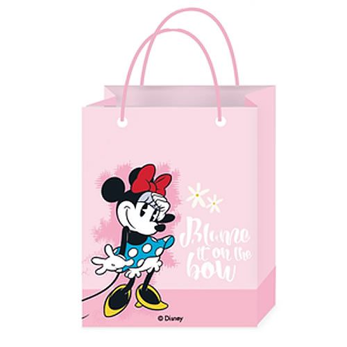 SACOLA PARA PRESENTE MODELO DISNEY MINNIE MOUSE TAMANHO 23X18X10cm.
