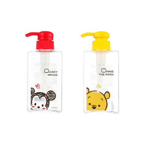 FRASCO PARA LOÇÃO VALVULA PUMP MODELO DISNEY TSUM TSUM COLLECTION 450ml.