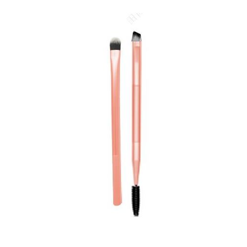 CONJUNTO COM 2 PINCEIS DE MAQUIAGEM COM APLICADOR DE RIMEL 14cm.