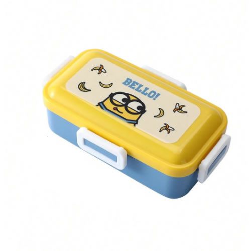 BENTO BOX MODELO MINIONS COM DIVISÓRIA (BELLO) TAMANHO 18,5X10,5X6,2cm.