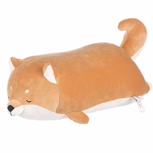 PELUCIA MODELO CACHIRRO SHIBA DEITADO 54cm.