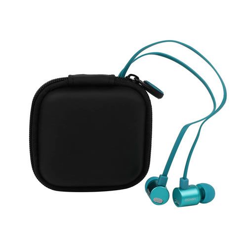 FONE DE OUVIDO MODELO INTRA AURICULAR COM BOLSINHA COR AZUL