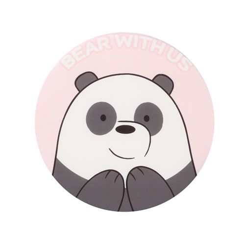 ALMOFADA PARA ASSENTO MODELO URSOS SEM CURSO PANDA COR ROSA