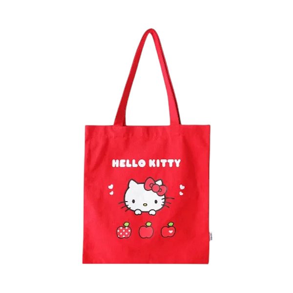 Sacola Bolsa Ecobag Tecido Hello Kitty Sanrio Miniso