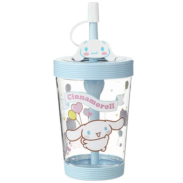 Copo com Canudo Sanrio Cinnamoroll Resistente Fofo Miniso