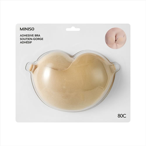 ADESIVO PARA SEIOS MODELO C COR PRETO TAMANHO 32X12cm./80C COR BÉGE