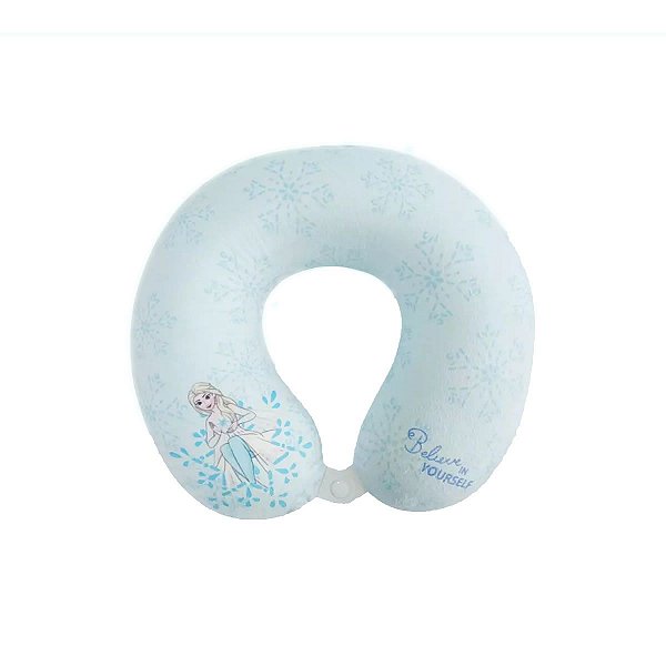 ALMOFADA DE PESCOÇO EM U MODELO FROZEN ELZA BELIEVE YOURSELF