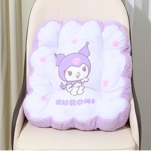 ALMOFADA PILLOW  QUADRADA PARA SOFÁ SANRIO KUROMI 40 X 40 cm.