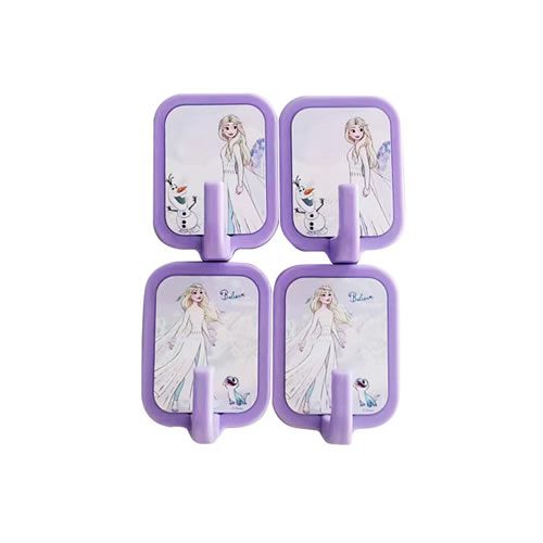 GANCHOS DE PLÁSTICO MODELO FROZEN 4 PÇS.