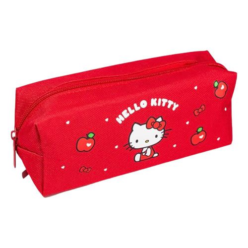 ESTOJO ESCOLAR ESTAMPA HELLO KITTY MAÇÃ