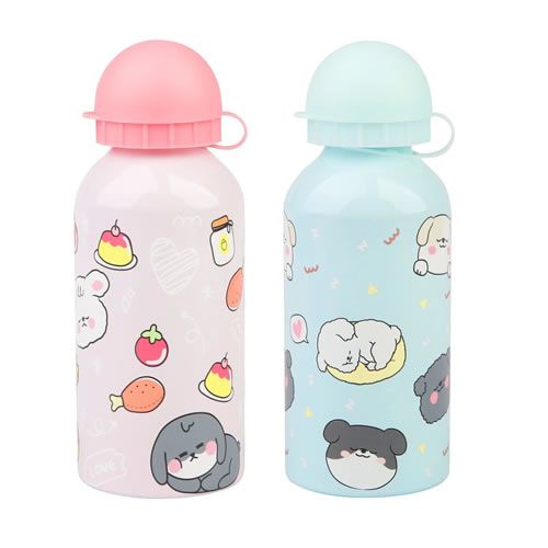 GARRAFA EM ALUMÍNIO MODELO KITTEN&PUPPY SERIES 400 ML.