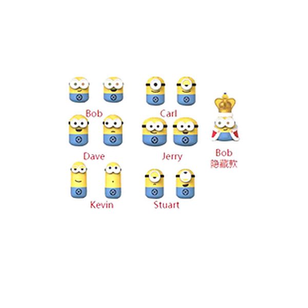 EMBALAGEM SURPRESA COM UM PERSONAGEM MINIONS 10 CM .