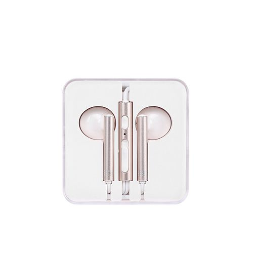 Fone De Ouvido com Microfone - Earphones/Dourado