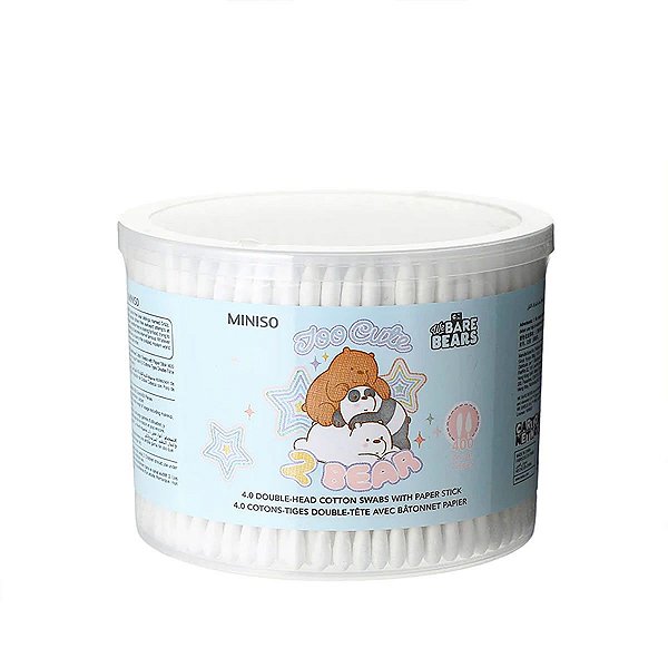 HASTES FLEXÍVEIS DE ALGODÃO COLEÇÃO URSO SEM CURSO WE BABY BEARS 400 PÇS.