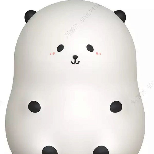 LUMINÁRIA DE SILICONE MODELO PANDA 15 CM.