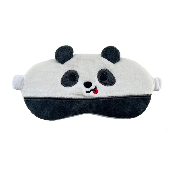 MÁSCARA PARA DORMIR URSO SEM CURSO PANDA TAMANHO 20X9 CM.