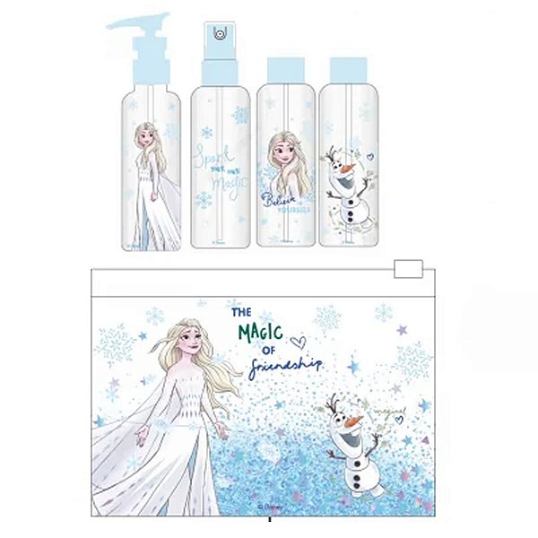 CONJUNTO DE FRASCOS PARA VIAGEM COLEÇÃO DISNEY FROZEN COLLECTION 2.0 4PÇS.