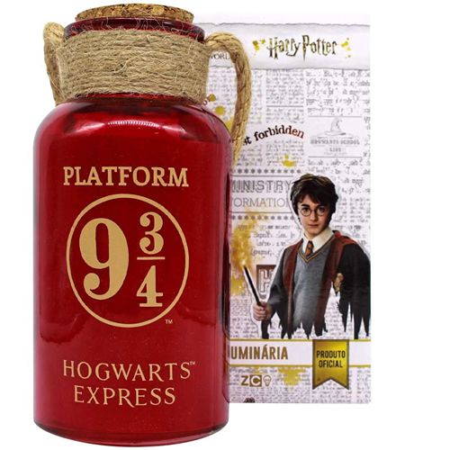 Luminária Harry Potter Plataforma 9¾ cor Vermelha