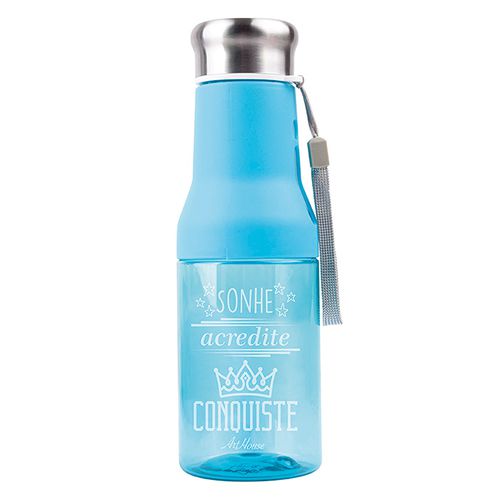 Garrafa Plástico 550Ml - Azul