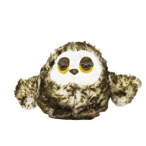 Pelúcia - Chaveiro Coruja Olhos Semi Abertos 13cm