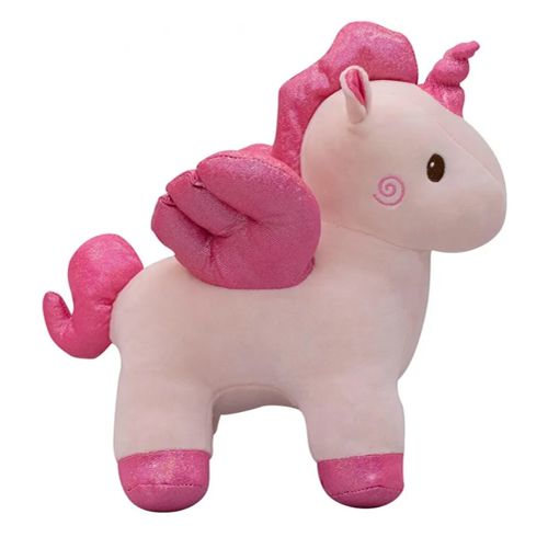 Pelúcia: Unicórnio com Asas Rosa 10cm
