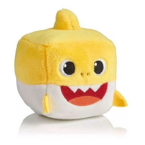 Pelúcia: Baby Shark Amarelo Cubo Com Som