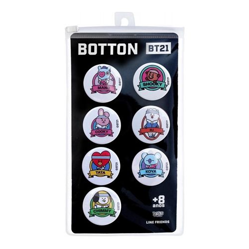Kit 7 bottons - BT21 - 25