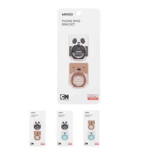 KIT 2 SUPORTE DE DEDO ANEL PARA CELULAR URSO SEM CURSO