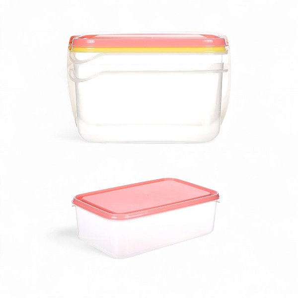 Kit 2 Potes Grandes Herméticos Para Comida Miniso