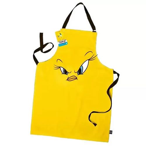 AVENTAL PARA CHURRASQUEIRO MODELO LOONEY TUNES PIU PIU ZANGADO TAM 53,2cm.