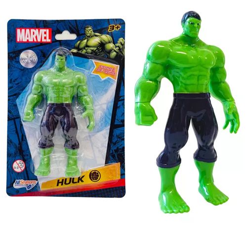 BONECO DE PLÁSTICO MARVEL HULK 9,5cm.