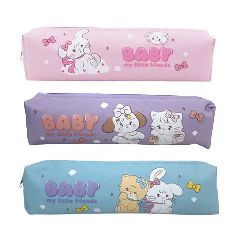 ESTOJO ESCOLAR MODELO BABY MY LITTLE FRIENDS TAM 20X5X5cm.
