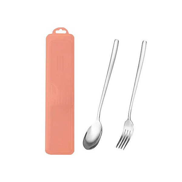 CONJUNTO DE TALHERES EM ALÇO INOXIDÁVEL COM ESTOJO 2 PÇS.