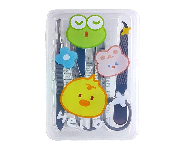 KIT DE MANICURE COM ESTOJO DE ARMAZENAMENTO 5 UN.