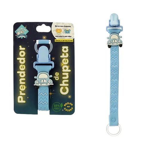 PRENDEDOR CHUPETA BRILHA AZUL FUSCA