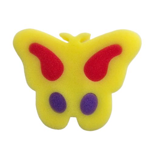 ESPONJA DE BANHO - SÉRIE ANIMAIS (BORBOLETA)