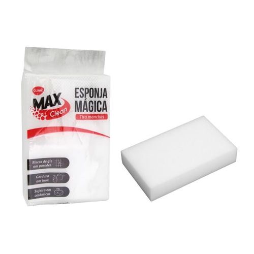 KIT COM 5 ESPONJAS MAGICAS TIRA MANCHAS TAMANHO 10X7X3cm.