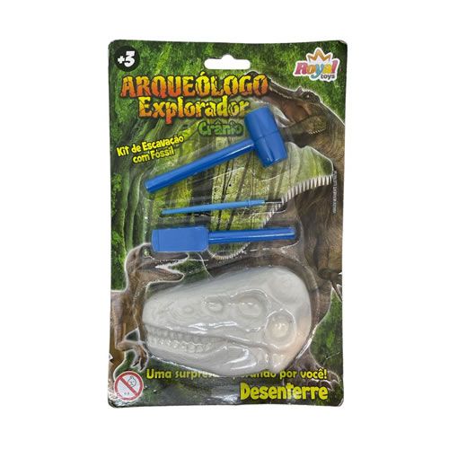KIT DE ESCAVAÇÃO CRÂNIO - BRINQUEDO PARA CRIANÇA