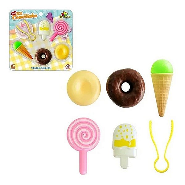 KIT COMIDINHA DOCES 6 PEÇAS ART BRINK