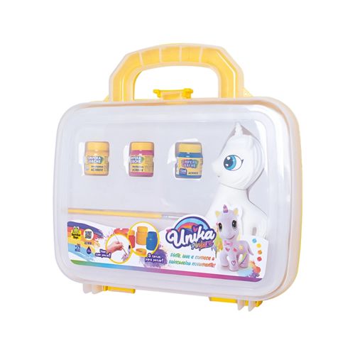 MALETA PARA PINTURA DE TINTA GUACHE COM UNICÓRNIO SAMBA TOYS