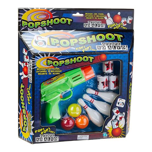 LANÇADOR DE BOLINHAS POPSHOOT ACERTE NO ALVO PICA-PAU