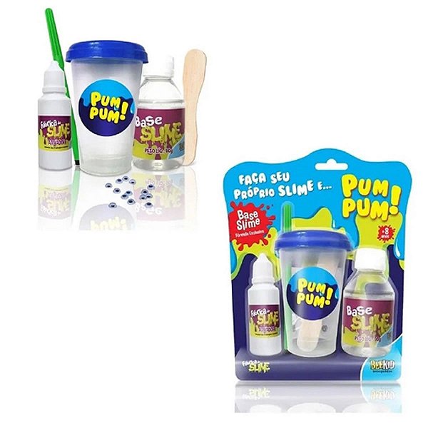 KIT PARA SLIME PUM PUM BASE ATIVADOR GELECA
