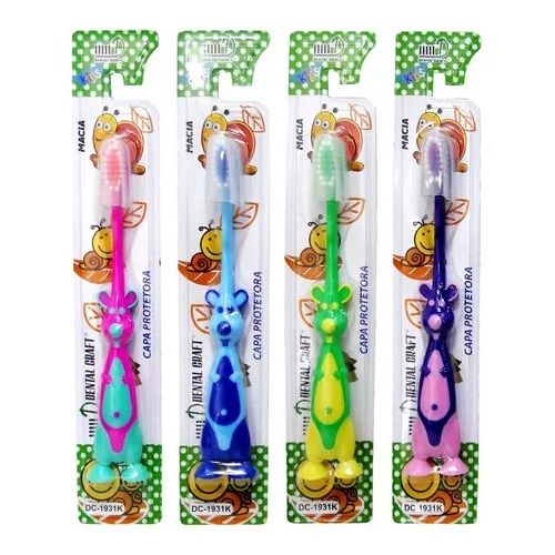 ESCOVA DE DENTE INFANTIL MODELO COELHINHO SUPER MACIA