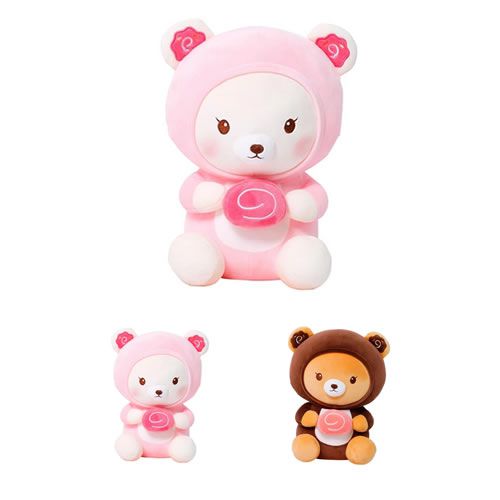 URSO DE PELÚCIA SEGURANDO BOLINHO