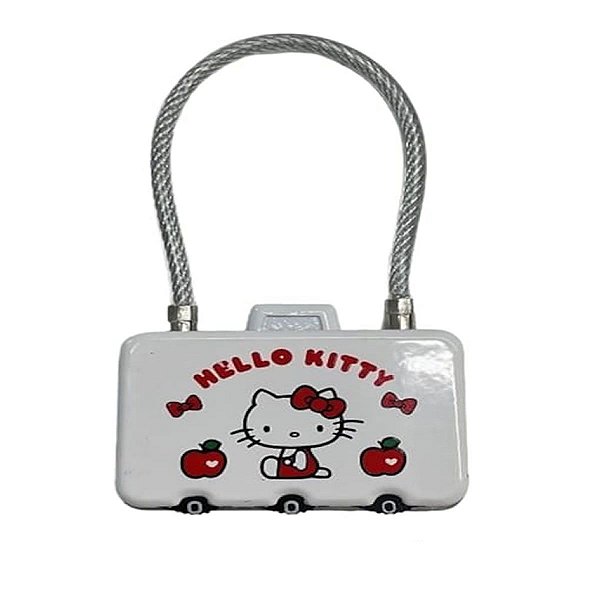 MINI CADEADO COM SEGREDO MODELO SANRIO HELLO KITTY. 7x4 CM.