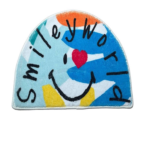 TAPETE SMILEY WORLD TAMANHO 60X40 CM.