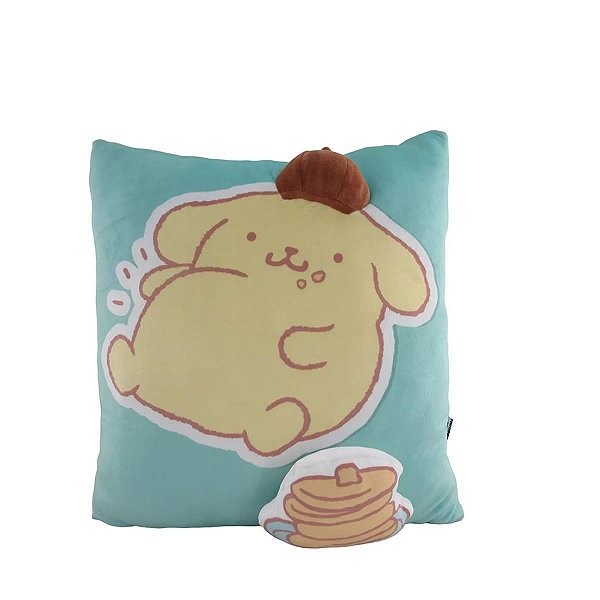 ALMOFADA QUADRADA MODELO SANRIO POMPOMPURIN 40 CM.