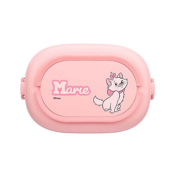 MARMITA BENTO BOX COM CAMADA DUPLA DISNEY GATA MARIE 1600 ML